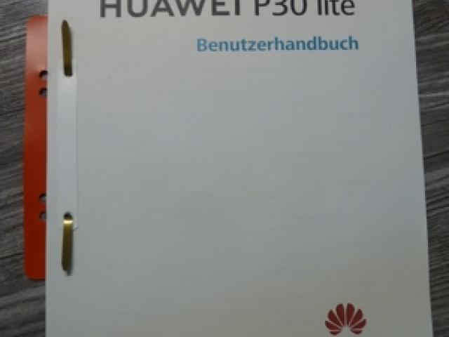 Huawei P30 Lite Bedienungs- Benutzeranleitung in DIN A4 - 1